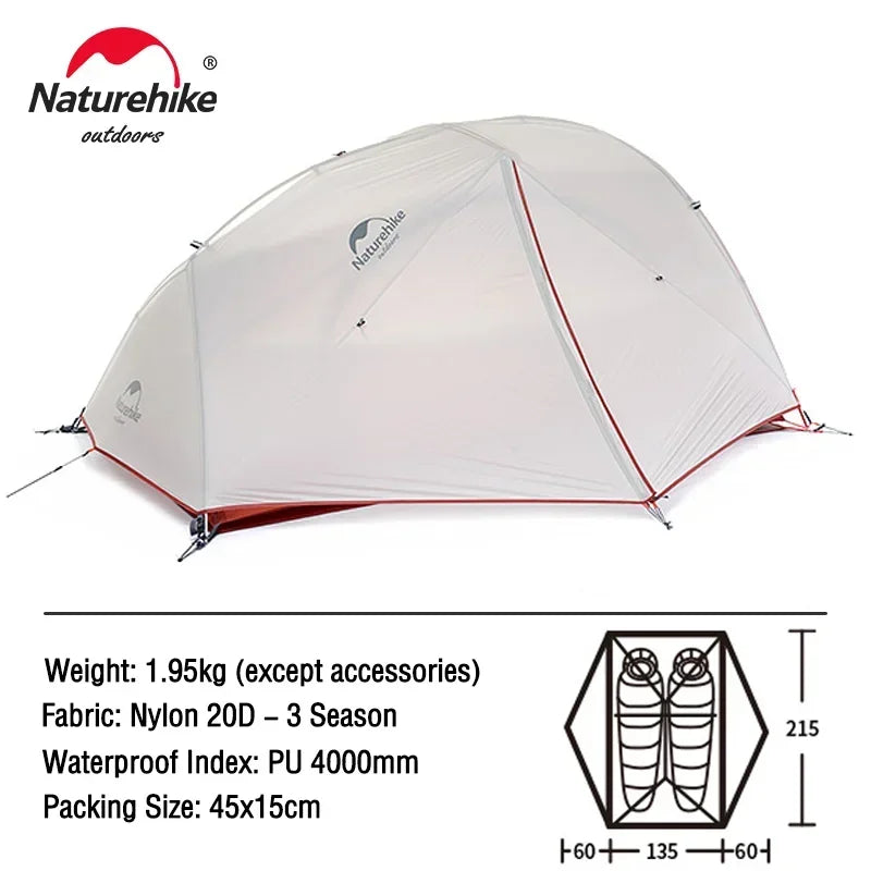 Naturehike Camping Tent Mongar 2 Persons Tent Cloud Up 1 2 3 Person Tent