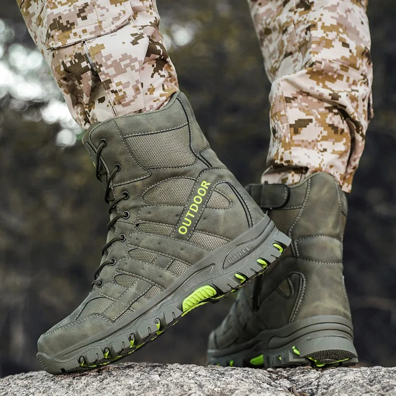 HIKEUP Winter Boots Special Forces Desert Boots Combat Boots