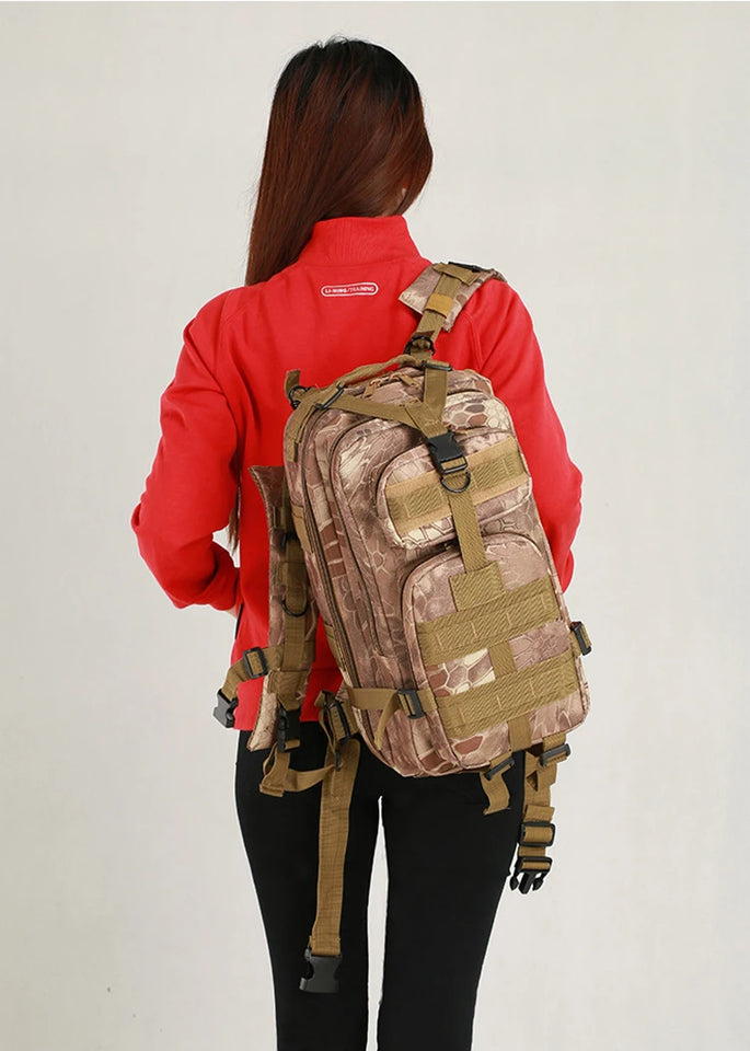 Waterproof Camo Tactical Backpack Hiking Camping Backpack