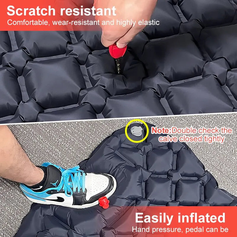 Camping Mat Camping Supplies Nature Hiking Inflatable Mat Portable Lightweight Camping Sleeping Mattress