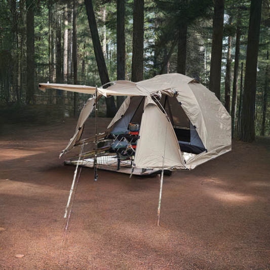 Fireproof Hot Extend Dome with with Stove Jack & Snow Skirt, Tent 2 Person